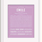 Frame Options | Lilac | White Frame, Matted