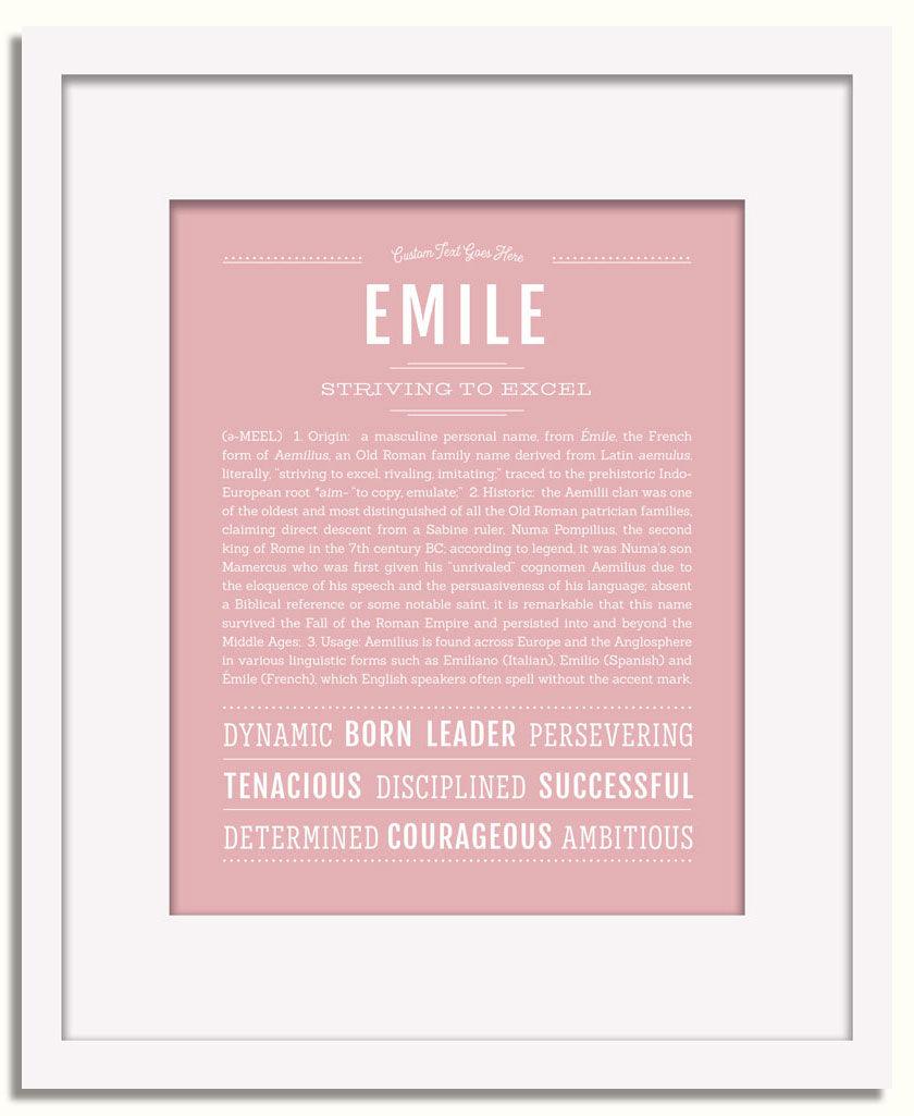 Frame Options | Dusty Rose | White Frame, Matted