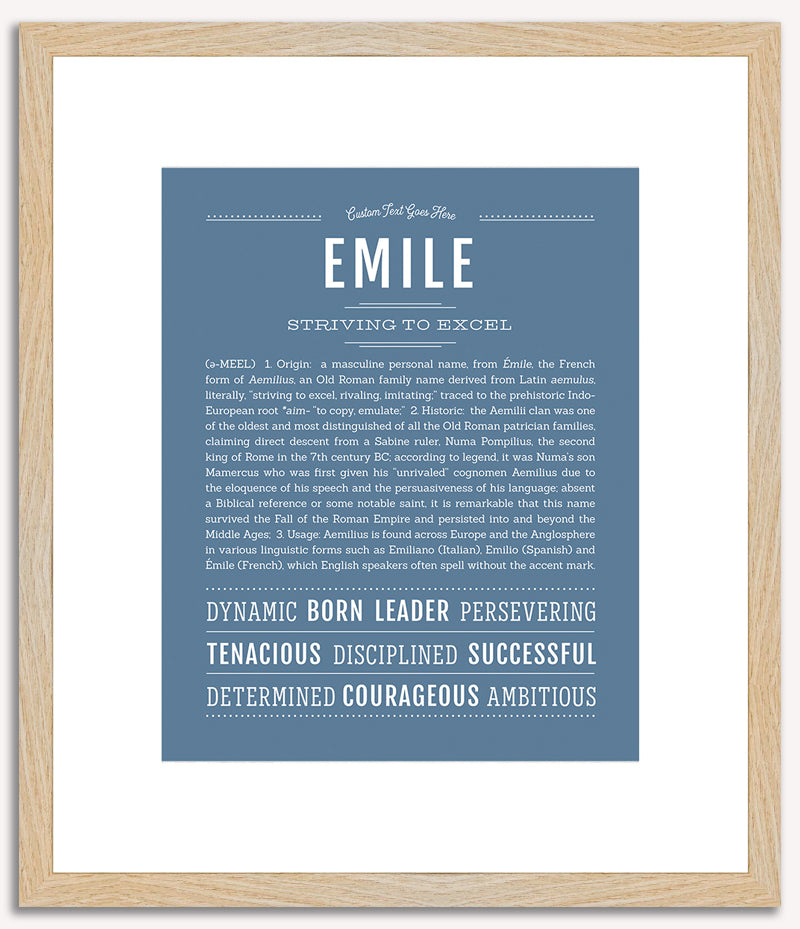 Emile | Name Art Print