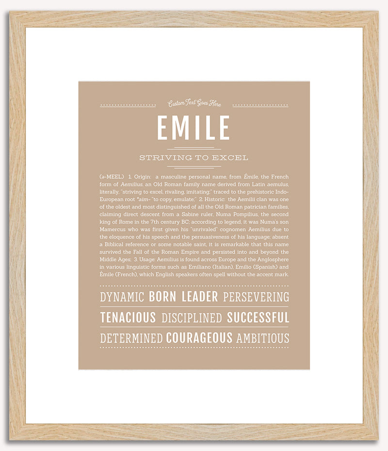 Emile | Name Art Print