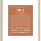 Emile | Name Art Print