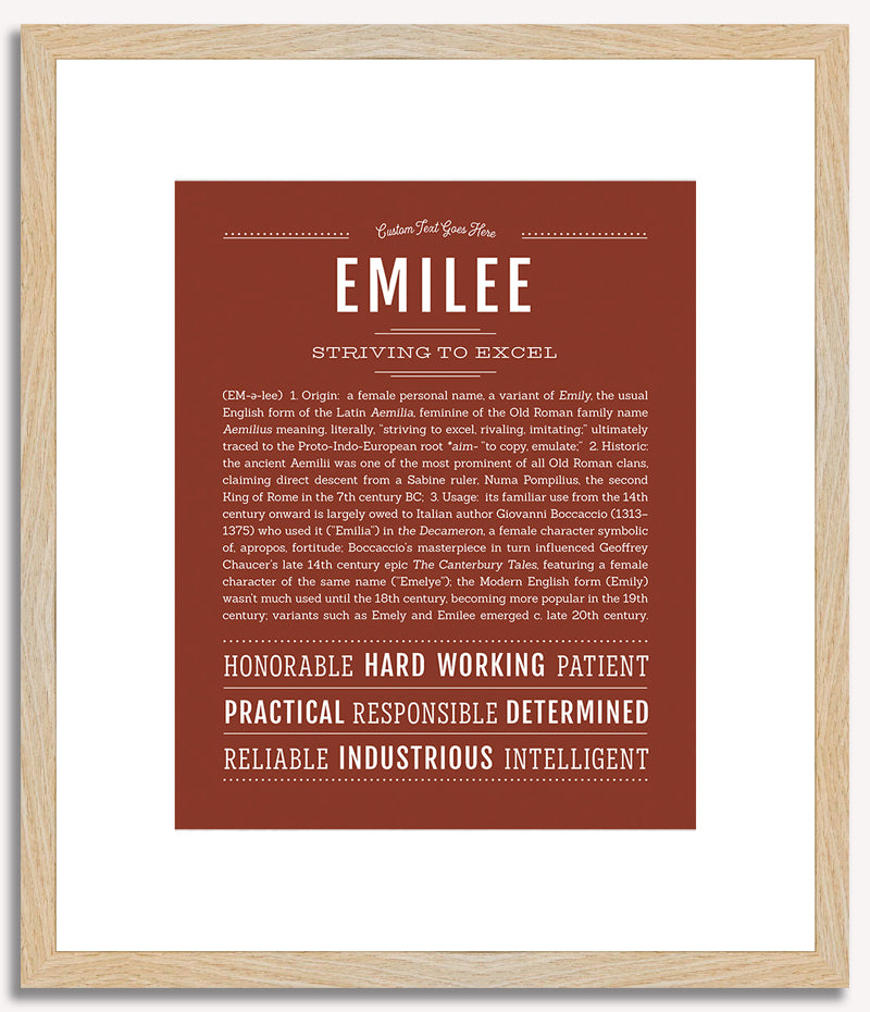 Emilee | Name Art Print