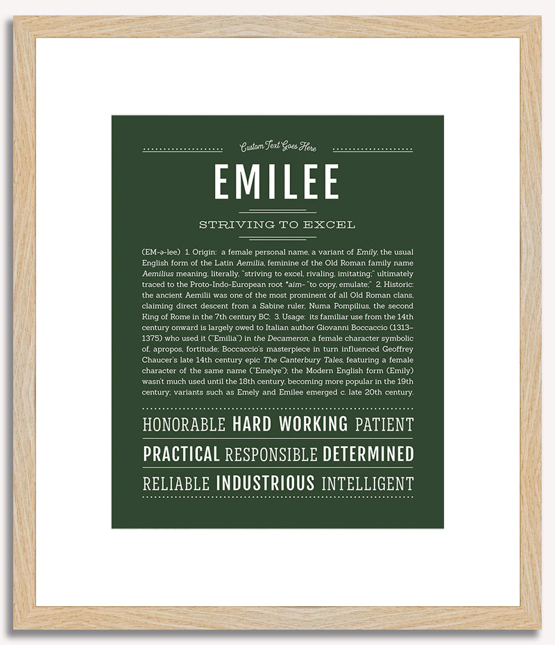 Emilee | Name Art Print