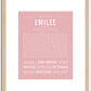 Emilee | Name Art Print