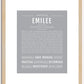 Emilee | Name Art Print