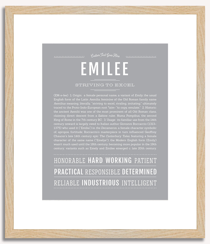 Emilee | Name Art Print