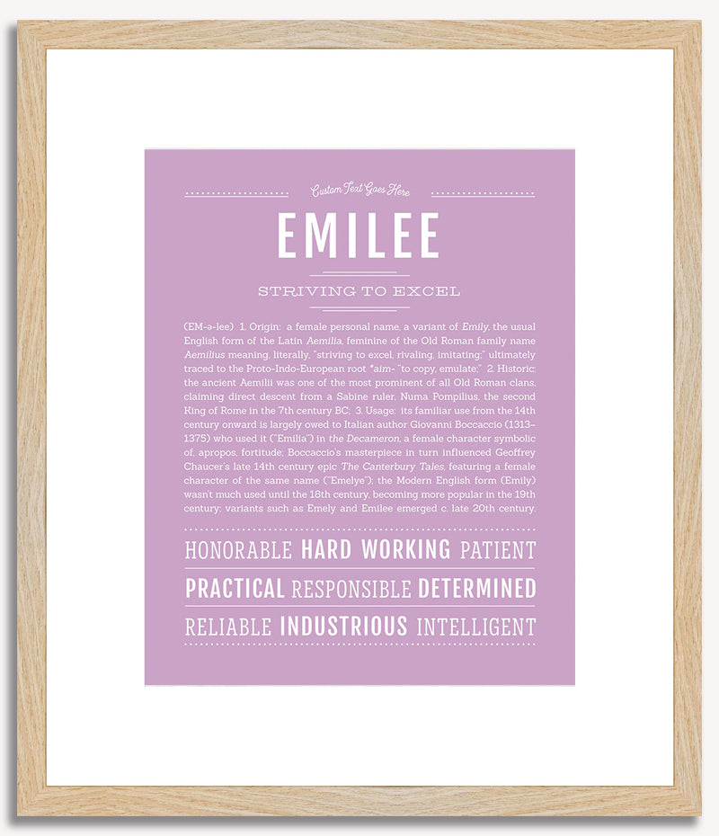 Emilee | Name Art Print