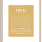 Emilee | Name Art Print