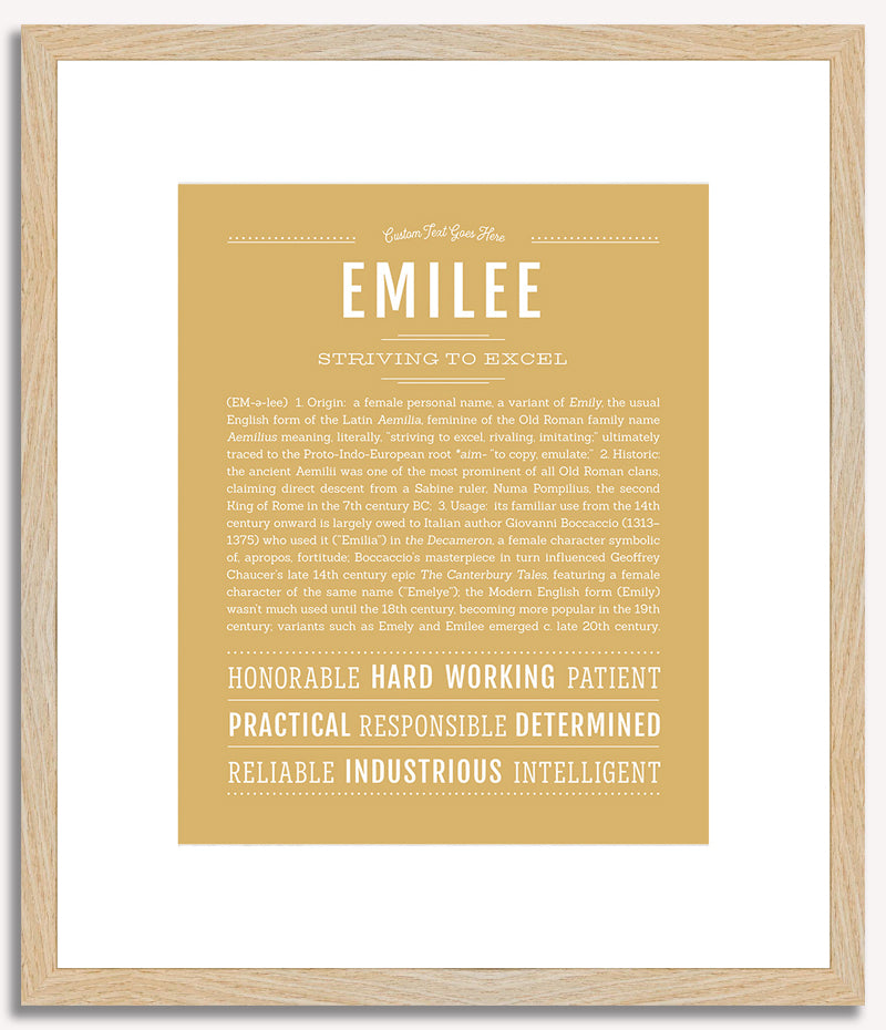 Emilee | Name Art Print