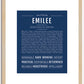 Emilee | Name Art Print