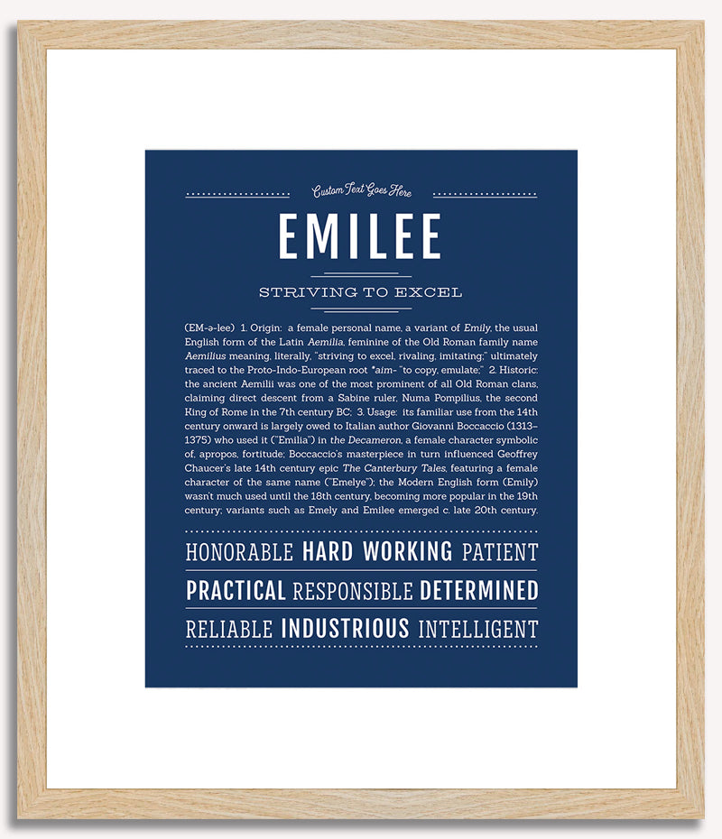 Emilee | Name Art Print