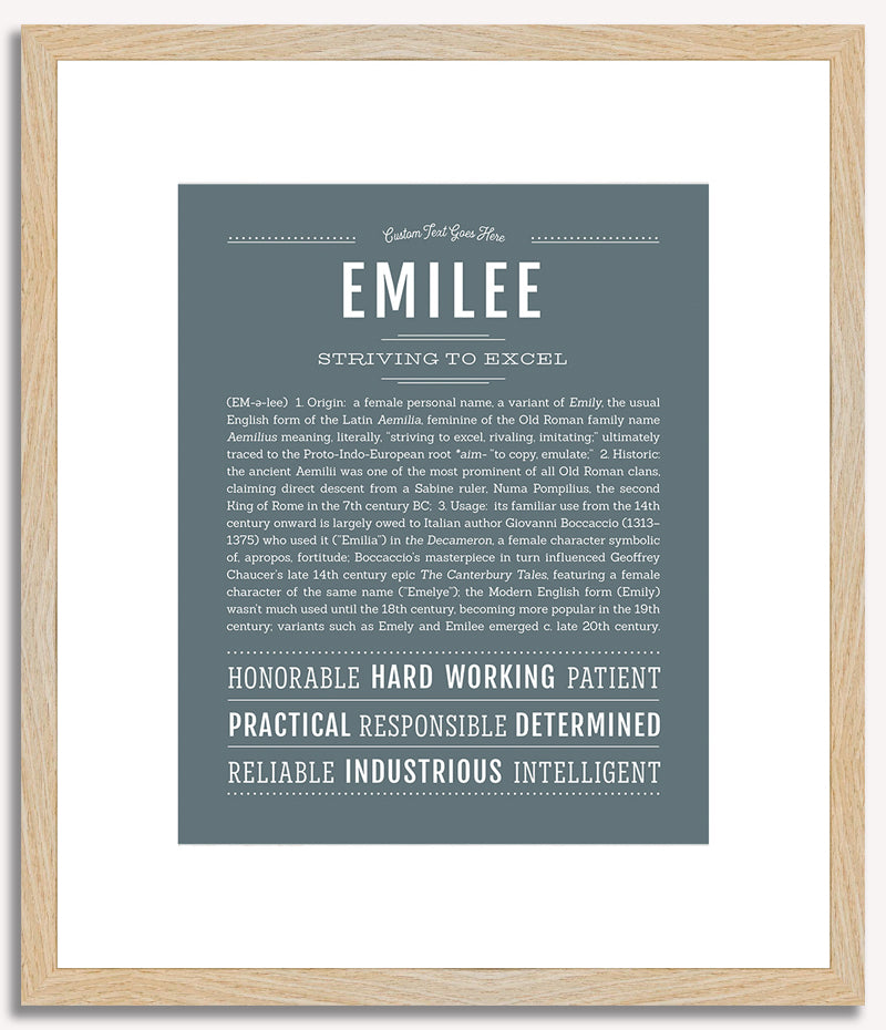 Emilee | Name Art Print