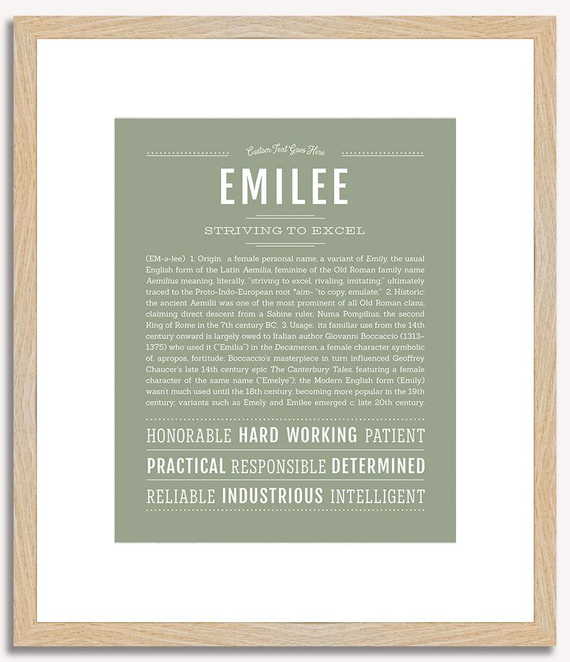 Emilee | Name Art Print