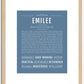 Emilee | Name Art Print