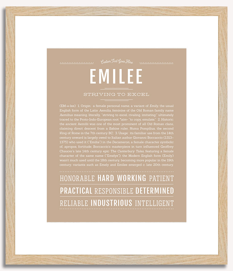 Emilee | Name Art Print