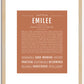 Emilee | Name Art Print