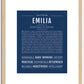 Emilia | Name Art Print