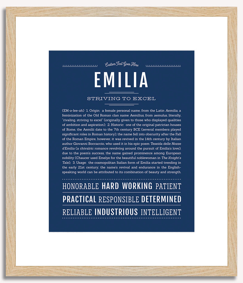 Emilia | Name Art Print