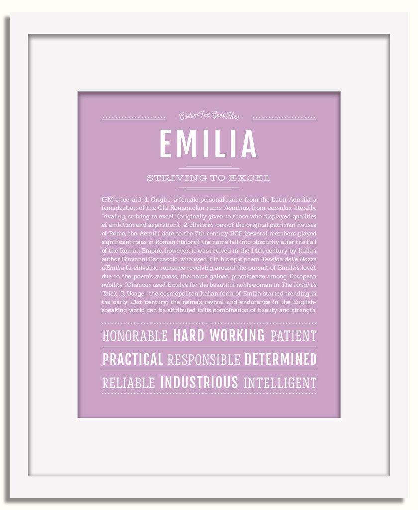 Frame Options | Lilac | White Frame, Matted