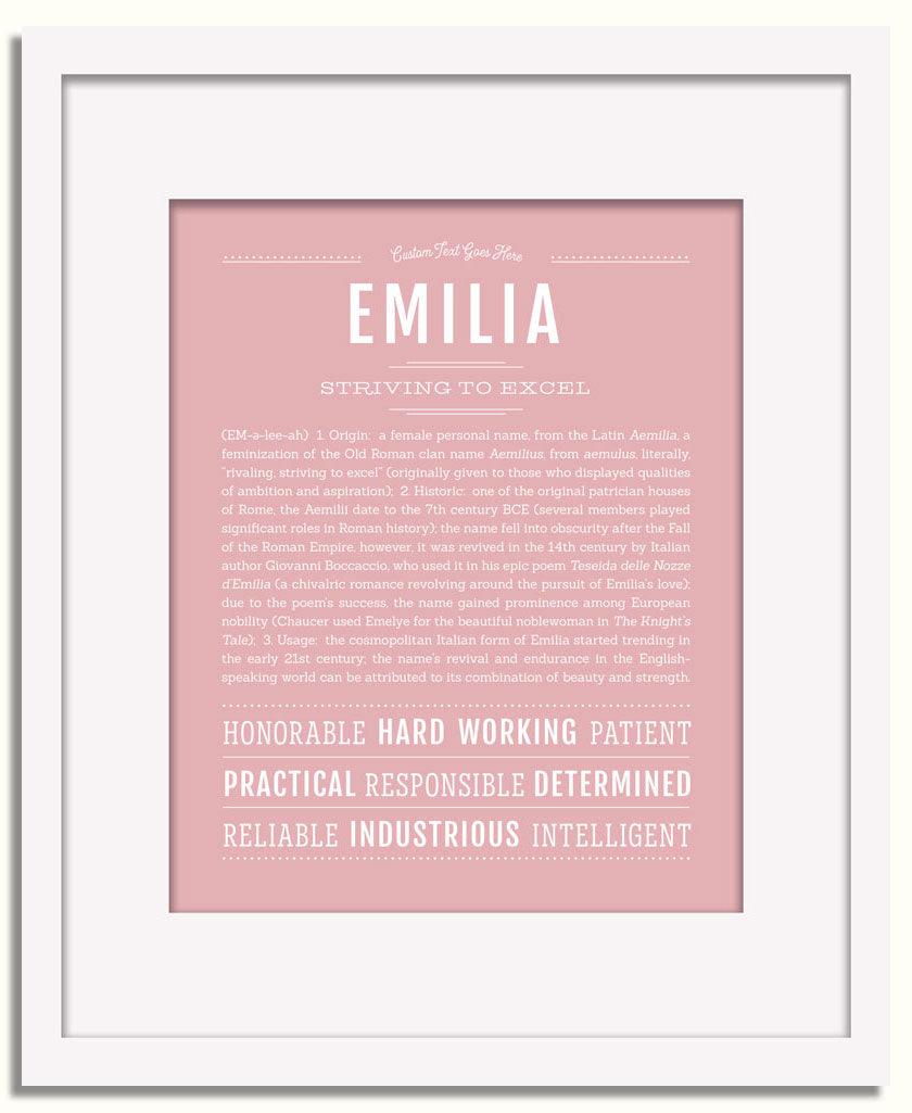 Frame Options | Dusty Rose | White Frame, Matted