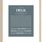 Emilia | Name Art Print