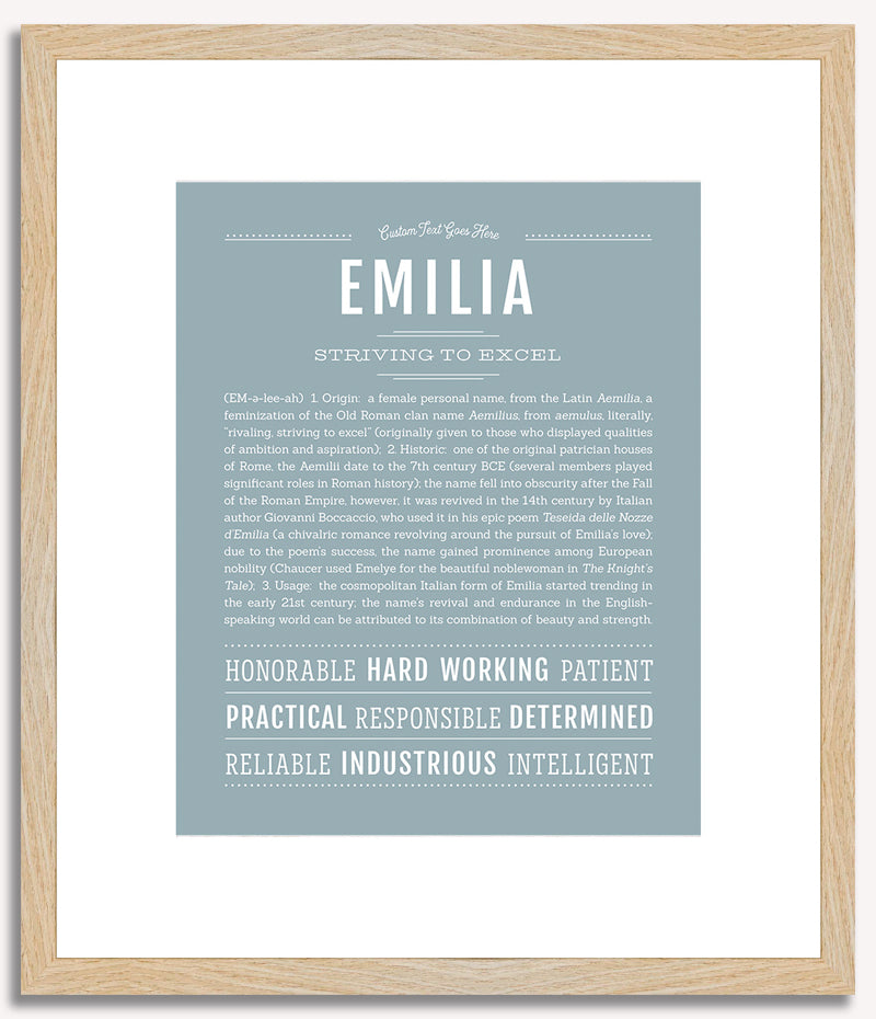 Emilia | Name Art Print