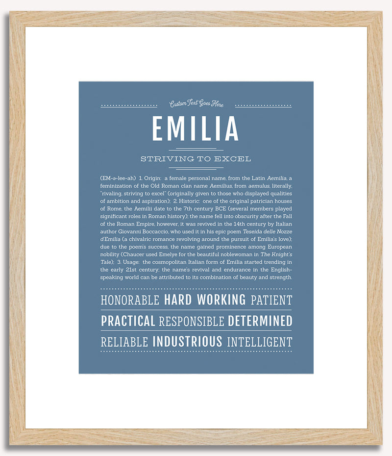 Emilia | Name Art Print