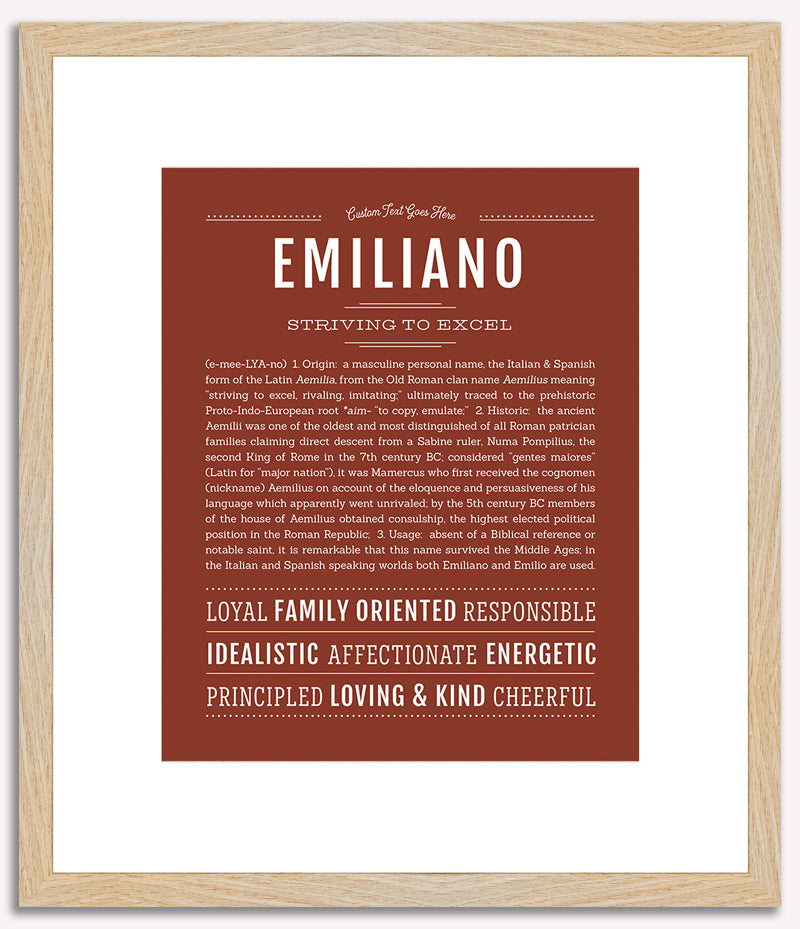 Emiliano | Name Art Print