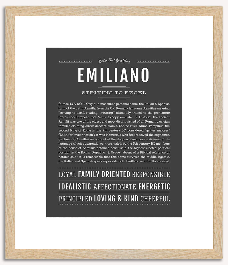 Emiliano | Name Art Print