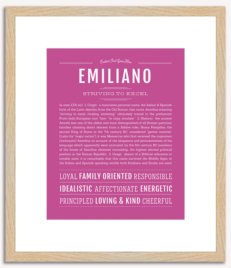 Emiliano | Name Art Print