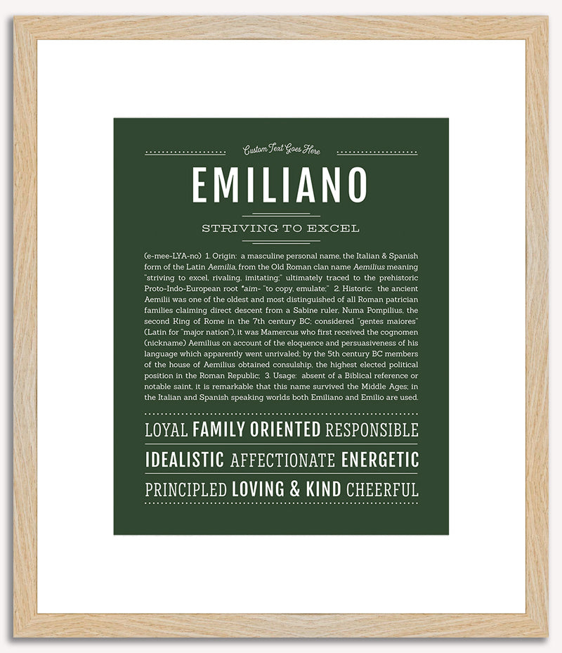 Emiliano | Name Art Print