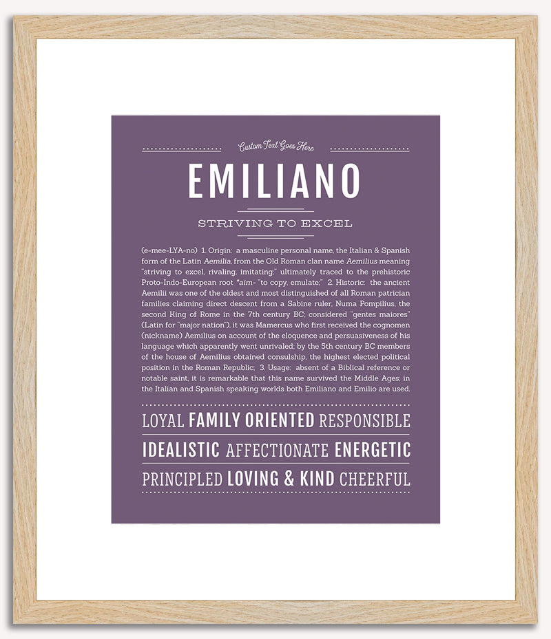 Emiliano | Name Art Print