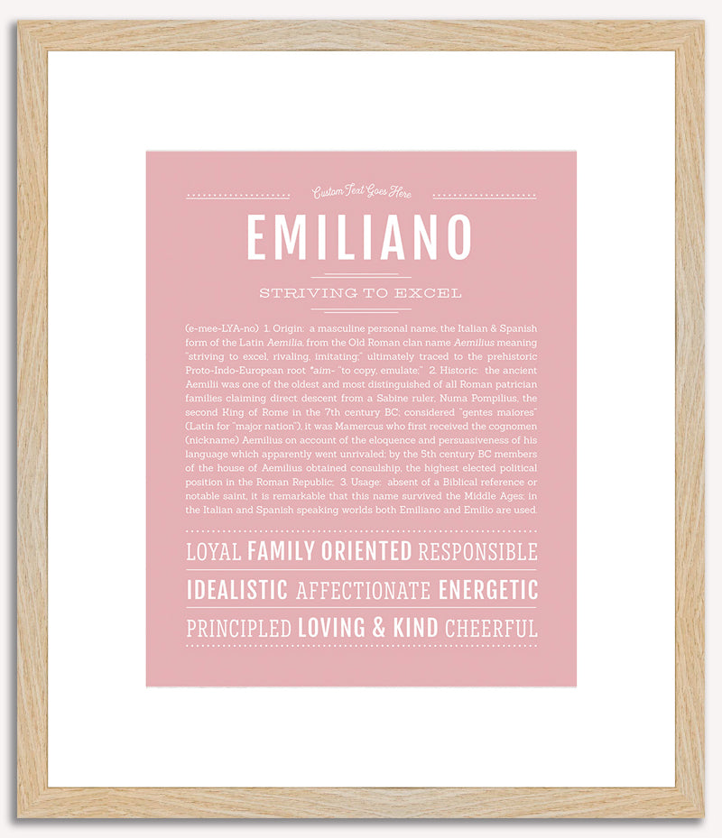 Emiliano | Name Art Print