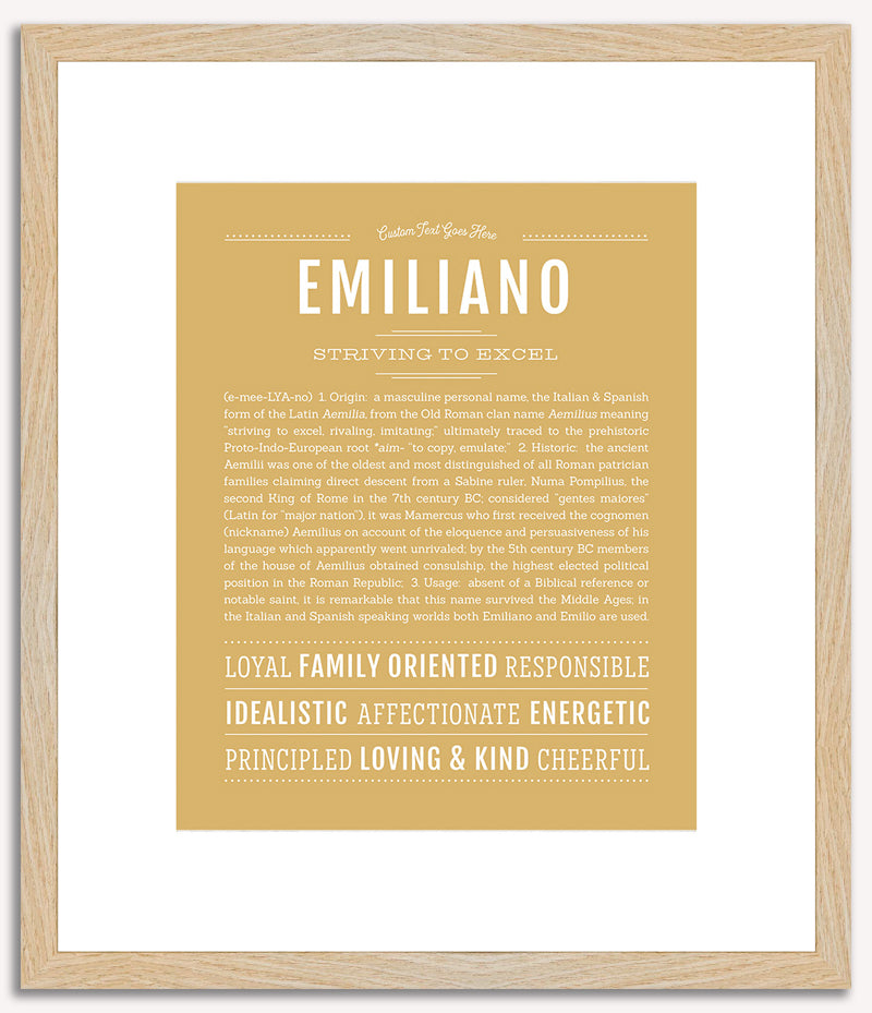 Emiliano | Name Art Print