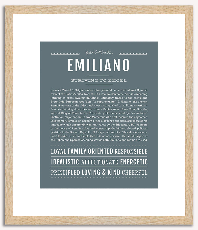 Emiliano | Name Art Print