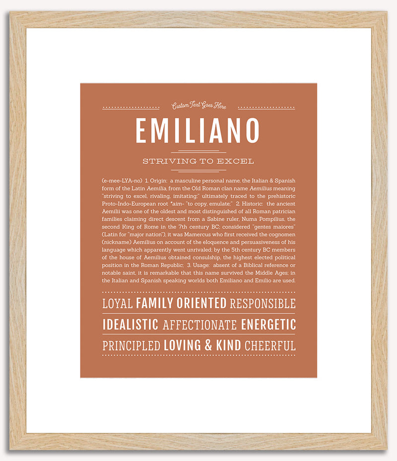 Emiliano | Name Art Print