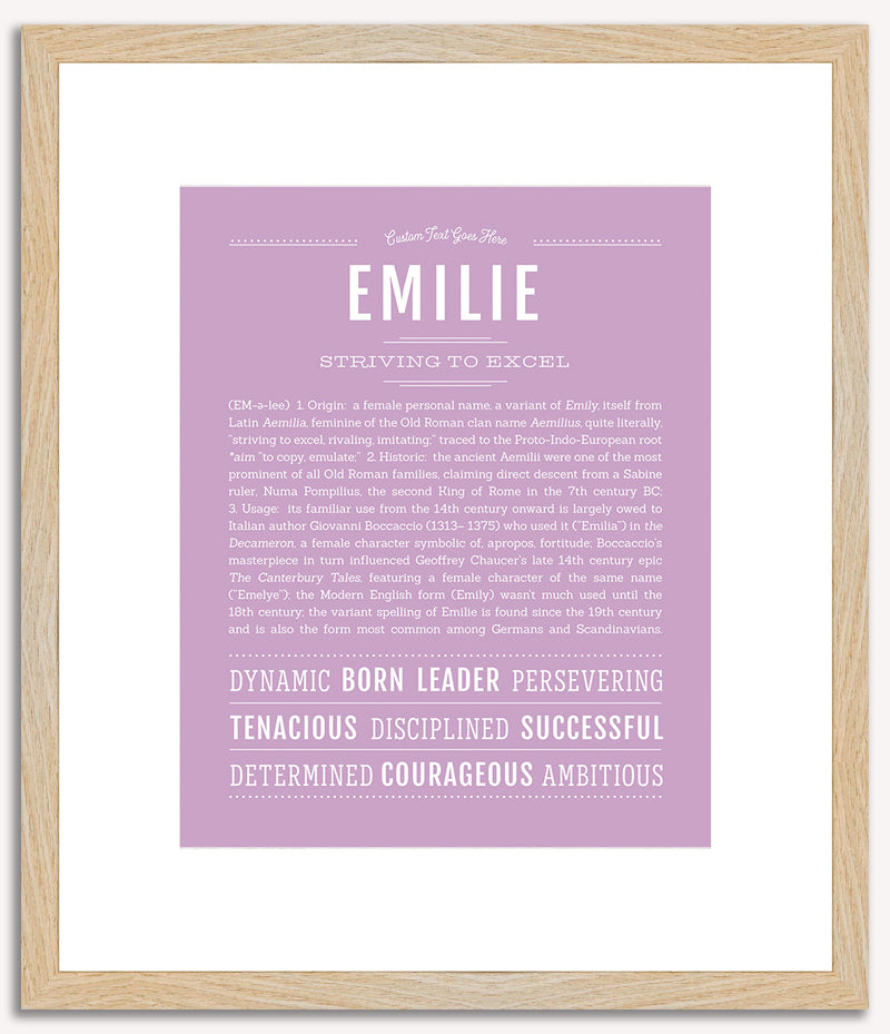 Emilie | Name Art Print