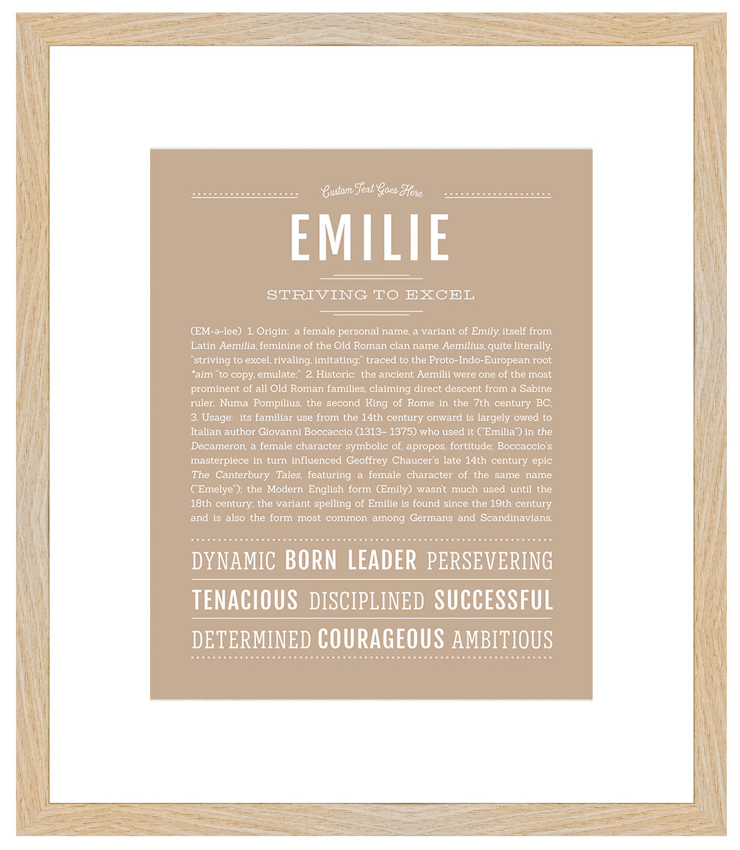 Emilie | Name Art Print