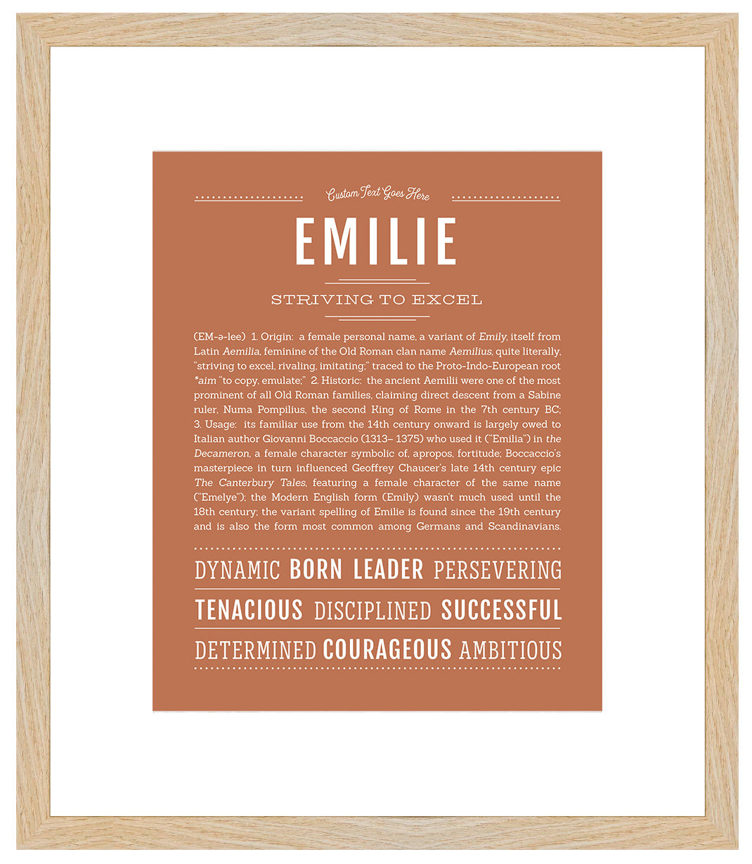 Emilie | Name Art Print