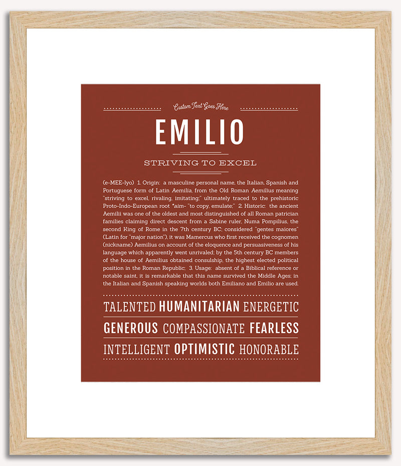 Emilio | Name Art Print