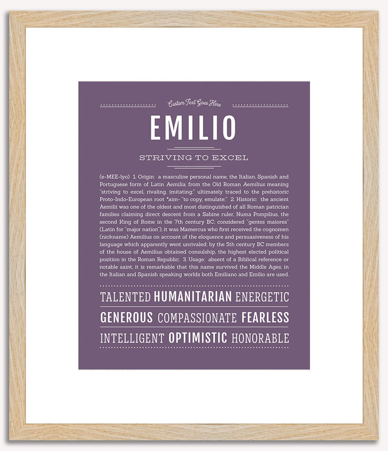 Emilio | Name Art Print