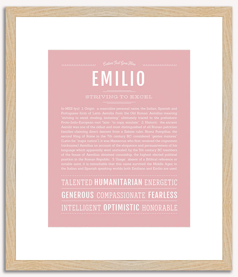 Emilio | Name Art Print