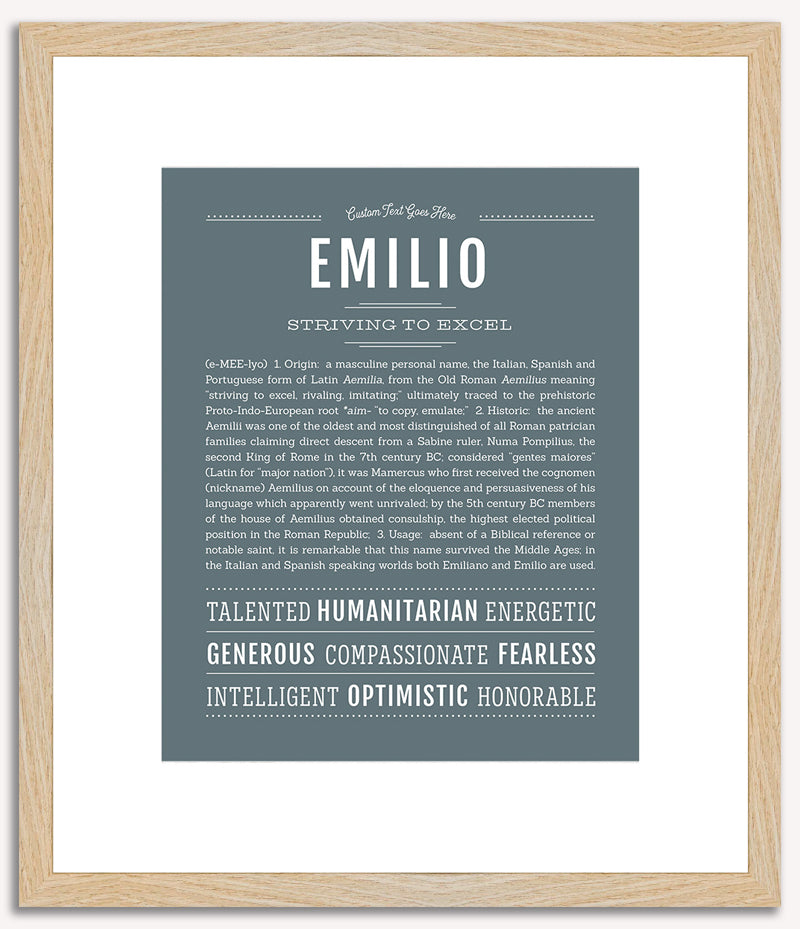 Emilio | Name Art Print