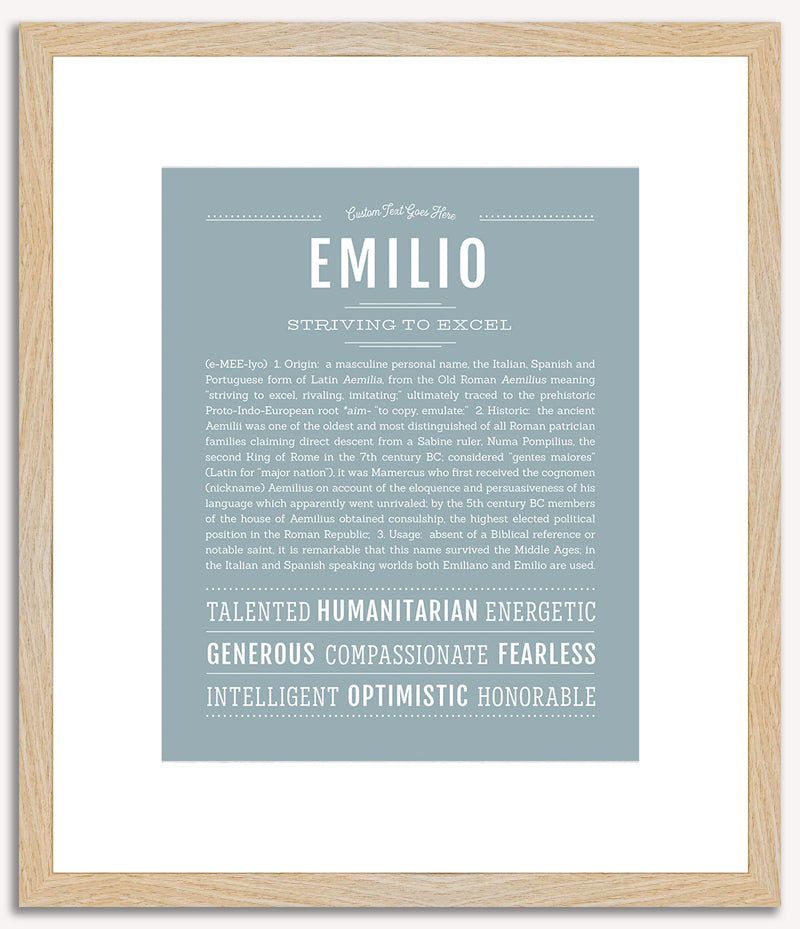 Emilio | Name Art Print