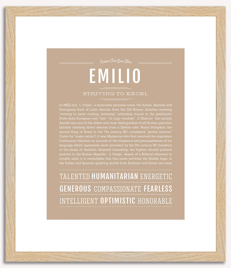 Emilio | Name Art Print