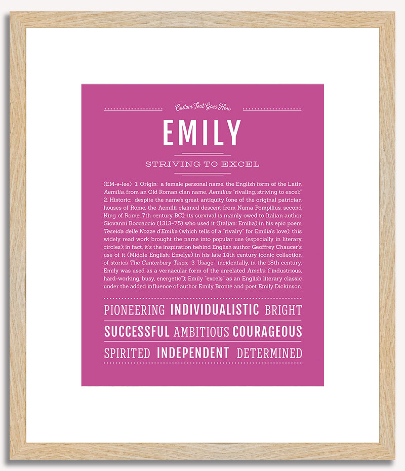 Emily | Name Art Print