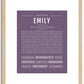 Emily | Name Art Print