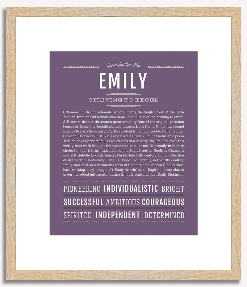 Emily | Name Art Print