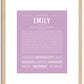 Emily | Name Art Print