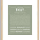 Emily | Name Art Print